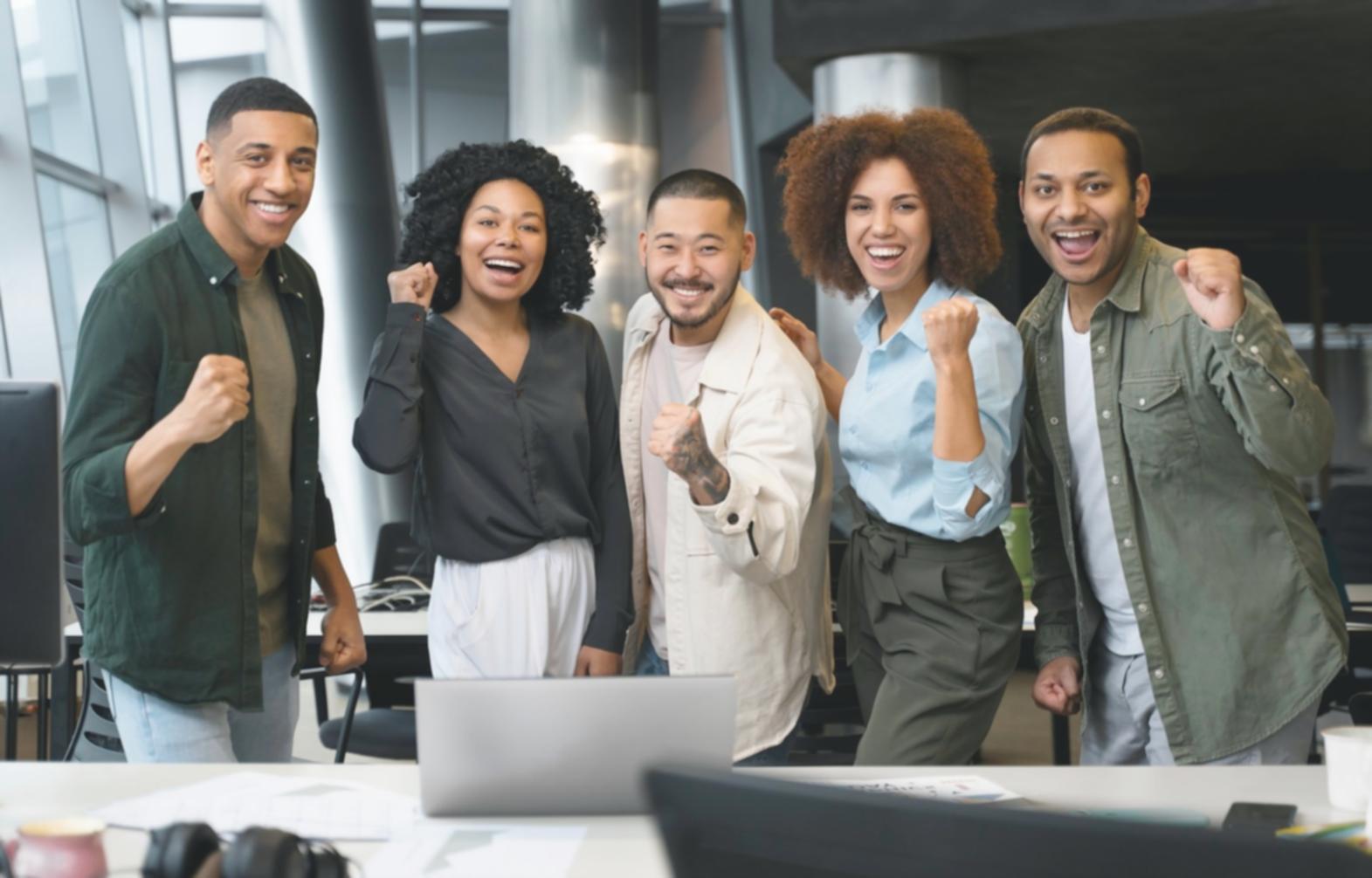 Financial analysis workspace with charts and documents